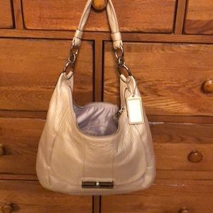 Coach pale gold pearl hobo bag